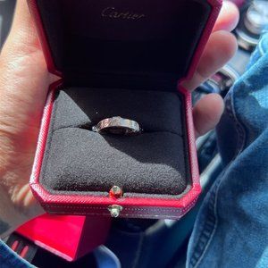 Rose gold ring with diamond size 8